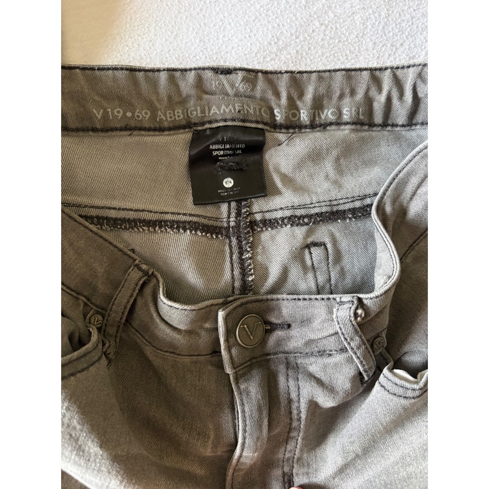 V1969 Italia Abbigliamento Sportivo Skinny Jeans 4 Embroidered Boho Y2K Euro - Picture 7 of 9